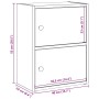 Estantería de madera de ingeniería gris hormigón 40x24x52 cm de , Librerías y estanterías - Ref: Foro24-860358, Precio: 40,72...