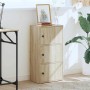 Estantería de madera de ingeniería roble sonoma 40x24x77 cm de , Librerías y estanterías - Ref: Foro24-860366, Precio: 60,78 ...