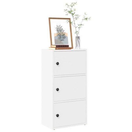 Estantería de madera de ingeniería blanca 40x24x77 cm de , Librerías y estanterías - Ref: Foro24-860364, Precio: 56,27 €, Des...