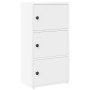 Estantería de madera de ingeniería blanca 40x24x77 cm de , Librerías y estanterías - Ref: Foro24-860364, Precio: 56,27 €, Des...