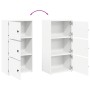 Estantería de madera de ingeniería blanca 40x24x77 cm de , Librerías y estanterías - Ref: Foro24-860364, Precio: 56,27 €, Des...