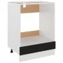 Armario de horno de madera contrachapada negro 60x46x81,5 cm de vidaXL, Armarios de cocina - Ref: Foro24-802498, Precio: 55,7...