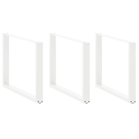 Patas para mesa comedor forma U 2uds acero blanco 100x(72-73)cm de , Patas para mesas - Ref: Foro24-4013213, Precio: 146,42 €...
