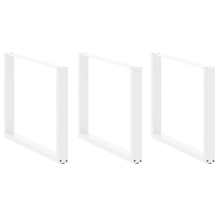 Patas para mesa comedor forma U 2uds acero blanco 100x(72-73)cm de , Patas para mesas - Ref: Foro24-4013213, Precio: 146,42 €...