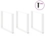 Patas para mesa comedor forma U 2uds acero blanco 100x(72-73)cm de , Patas para mesas - Ref: Foro24-4013213, Precio: 146,42 €...