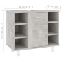 Armario de baño contrachapada gris hormigón 60x32x53,5 cm de vidaXL, Muebles de baño - Ref: Foro24-802637, Precio: 64,78 €, D...