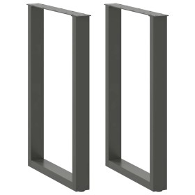 Patas de mesa centro forma U 2uds acero antracita 60x(90-91) cm de , Patas para mesas - Ref: Foro24-4013226, Precio: 110,05 €...