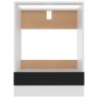 Armario de horno de madera contrachapada negro 60x46x81,5 cm de vidaXL, Armarios de cocina - Ref: Foro24-802498, Precio: 57,4...