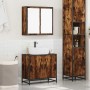 Set de muebles baño 2 pzas madera contrachapada roble ahumado de , Muebles de baño - Ref: Foro24-3300887, Precio: 129,14 €, D...