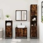 Set de muebles baño 2 pzas madera contrachapada roble ahumado de , Muebles de baño - Ref: Foro24-3300887, Precio: 129,14 €, D...