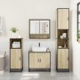 Set de muebles de baño 2 pzas madera contrachapada roble Sonoma de , Muebles de baño - Ref: Foro24-3300916, Precio: 142,68 €,...