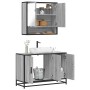 Set de muebles de baño 2 pzas madera contrachapada gris sonoma de , Muebles de baño - Ref: Foro24-3300923, Precio: 165,33 €, ...