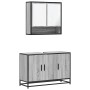 Set de muebles de baño 2 pzas madera contrachapada gris sonoma de , Muebles de baño - Ref: Foro24-3300923, Precio: 165,33 €, ...