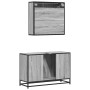Set de muebles de baño 2 pzas madera contrachapada gris sonoma de , Muebles de baño - Ref: Foro24-3300923, Precio: 165,33 €, ...