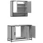 Set de muebles de baño 2 pzas madera contrachapada gris sonoma de , Muebles de baño - Ref: Foro24-3300923, Precio: 165,33 €, ...