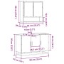 Set de muebles de baño 2 pzas madera contrachapada gris sonoma de , Muebles de baño - Ref: Foro24-3300923, Precio: 165,33 €, ...