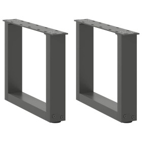 Patas de mesa centro forma U 2uds acero antracita 40x(30-31) cm de , Patas para mesas - Ref: Foro24-4013134, Precio: 55,50 €,...