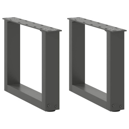 Patas de mesa centro forma U 2uds acero antracita 40x(30-31) cm de , Patas para mesas - Ref: Foro24-4013134, Precio: 55,50 €,...