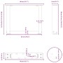 Patas de mesa centro forma U 2uds acero antracita 40x(30-31) cm de , Patas para mesas - Ref: Foro24-4013134, Precio: 55,50 €,...