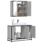 Set de muebles de baño 2 pzas madera contrachapada gris sonoma de , Muebles de baño - Ref: Foro24-3300893, Precio: 166,90 €, ...