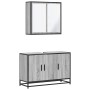 Set de muebles de baño 2 pzas madera contrachapada gris sonoma de , Muebles de baño - Ref: Foro24-3300893, Precio: 166,90 €, ...