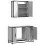 Set de muebles de baño 2 pzas madera contrachapada gris sonoma de , Muebles de baño - Ref: Foro24-3300893, Precio: 166,90 €, ...