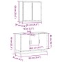 Set de muebles de baño 2 pzas madera contrachapada gris sonoma de , Muebles de baño - Ref: Foro24-3300893, Precio: 166,90 €, ...