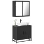 Juego de muebles de baño 2 pzas madera contrachapada negro de , Muebles de baño - Ref: Foro24-3300885, Precio: 147,18 €, Desc...