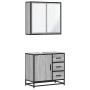 Set de muebles de baño 2 pzas madera contrachapada gris sonoma de , Muebles de baño - Ref: Foro24-3300898, Precio: 175,92 €, ...