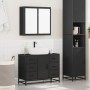 Juego de muebles de baño 2 pzas madera contrachapada negro de , Muebles de baño - Ref: Foro24-3300900, Precio: 199,00 €, Desc...