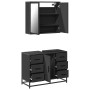 Juego de muebles de baño 2 pzas madera contrachapada negro de , Muebles de baño - Ref: Foro24-3300900, Precio: 199,00 €, Desc...