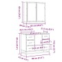 Juego de muebles de baño 2 pzas madera contrachapada negro de , Muebles de baño - Ref: Foro24-3300900, Precio: 199,00 €, Desc...