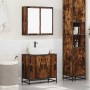 Set de muebles baño 2 pzas madera contrachapada roble ahumado de , Muebles de baño - Ref: Foro24-3300902, Precio: 196,09 €, D...