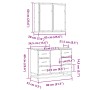 Set de muebles baño 2 pzas madera contrachapada roble ahumado de , Muebles de baño - Ref: Foro24-3300902, Precio: 196,09 €, D...