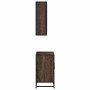Set de muebles baño 2 pzas madera contrachapada marrón roble de , Muebles de baño - Ref: Foro24-3300909, Precio: 140,21 €, De...