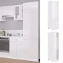 Armario de frigorífico madera ingeniería blanco brillo de vidaXL, Armarios de cocina - Ref: Foro24-802543, Precio: 189,89 €, ...