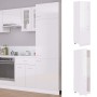 Armario de frigorífico madera ingeniería blanco brillo de vidaXL, Armarios de cocina - Ref: Foro24-802543, Precio: 193,56 €, ...