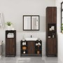 Set de muebles baño 2 pzas madera contrachapada marrón roble de , Muebles de baño - Ref: Foro24-3300914, Precio: 145,22 €, De...