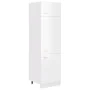 Armario de frigorífico madera ingeniería blanco brillo de vidaXL, Armarios de cocina - Ref: Foro24-802543, Precio: 189,89 €, ...