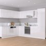 Armario de frigorífico madera ingeniería blanco brillo de vidaXL, Armarios de cocina - Ref: Foro24-802543, Precio: 193,56 €, ...
