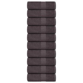 Toallas de jabón 10 uds antracita 30x30 cm 360 gsm 100% algodón de , Toallas - Ref: Foro24-136675, Precio: 18,05 €, Descuento: %