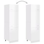 Armario de frigorífico madera ingeniería blanco brillo de vidaXL, Armarios de cocina - Ref: Foro24-802543, Precio: 193,56 €, ...