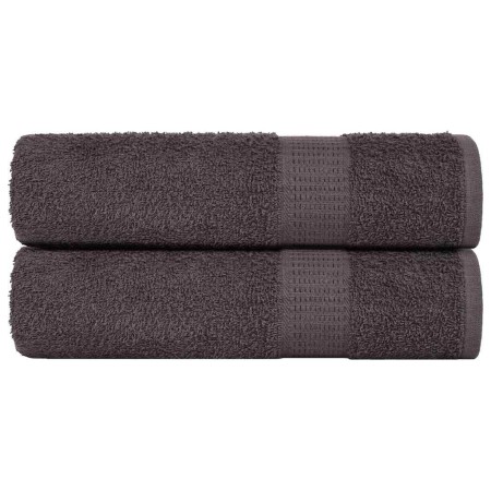 Toallas de baño 2 uds antracita 100x150 cm 360 gsm 100% algodón de , Toallas - Ref: Foro24-136689, Precio: 28,14 €, Descuento: %