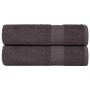 Toallas de baño 2 uds antracita 100x150 cm 360 gsm 100% algodón de , Toallas - Ref: Foro24-136689, Precio: 28,14 €, Descuento: %