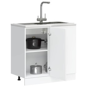 Mueble bajo de cocina Porto madera contrachapada blanca de , Armarios de cocina - Ref: Foro24-854298, Precio: 81,13 €, Descue...