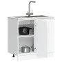 Mueble bajo de cocina Porto alto brillo blanco de , Armarios de cocina - Ref: Foro24-854300, Precio: 91,21 €, Descuento: %