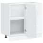 Mueble bajo de cocina Porto alto brillo blanco de , Armarios de cocina - Ref: Foro24-854300, Precio: 91,21 €, Descuento: %