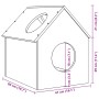 Casa para gatos cera marrón 41x50x50 cm madera maciza pino de , Mobiliario para gatos - Ref: Foro24-859297, Precio: 61,82 €, ...