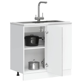 Mueble bajo de cocina porto gris cemento madera reconstituida de , Armarios de cocina - Ref: Foro24-854302, Precio: 80,13 €, ...