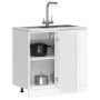 Mueble bajo de cocina porto gris cemento madera reconstituida de , Armarios de cocina - Ref: Foro24-854302, Precio: 80,13 €, ...